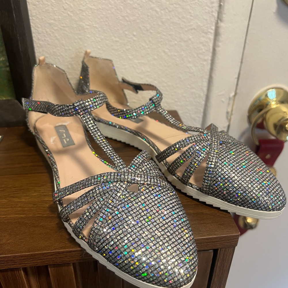 Elegant Silver Women's Shoes